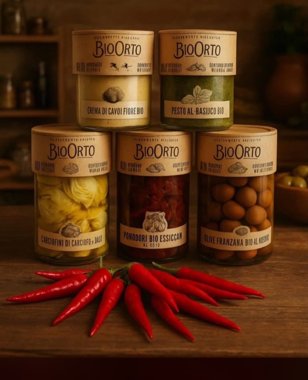 Zavárané bio potraviny, pesto bazalkové